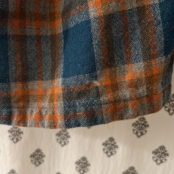 VTG Pendleton Orange and Blue Wool Men’s Flannel Size L - Picture 13 of 15
